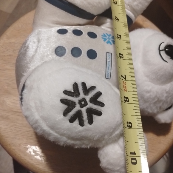 Snowflake Captain Polar Bear in White Astronaut Suit Sitting 8" stuffed animal - Picture 12 of 15